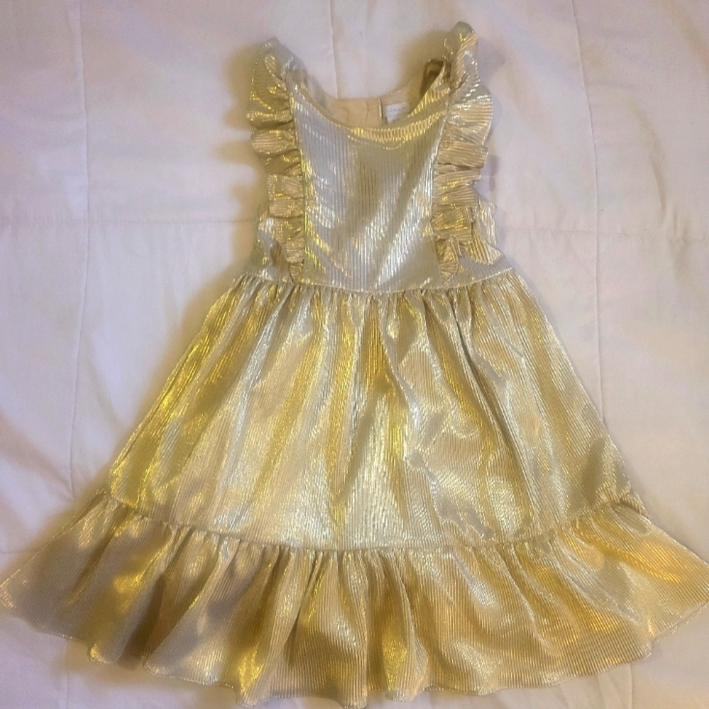 Girls Gold Dress